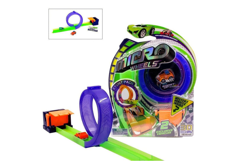 Micro Wheels Series 1 Stunt Vehicle Pack Toys - Assorted Colours