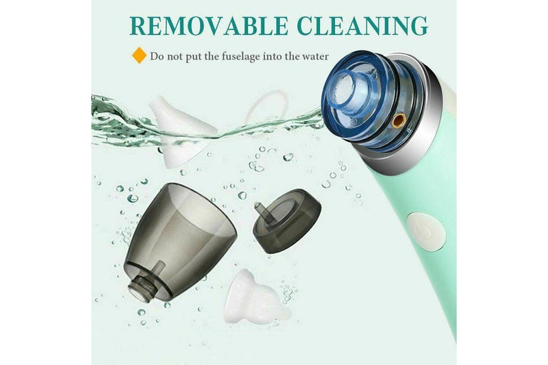 Baby Nasal Aspirator Electric Safe Hygienic Nose Cleaner Snot Sucker For (Green) Baby Health