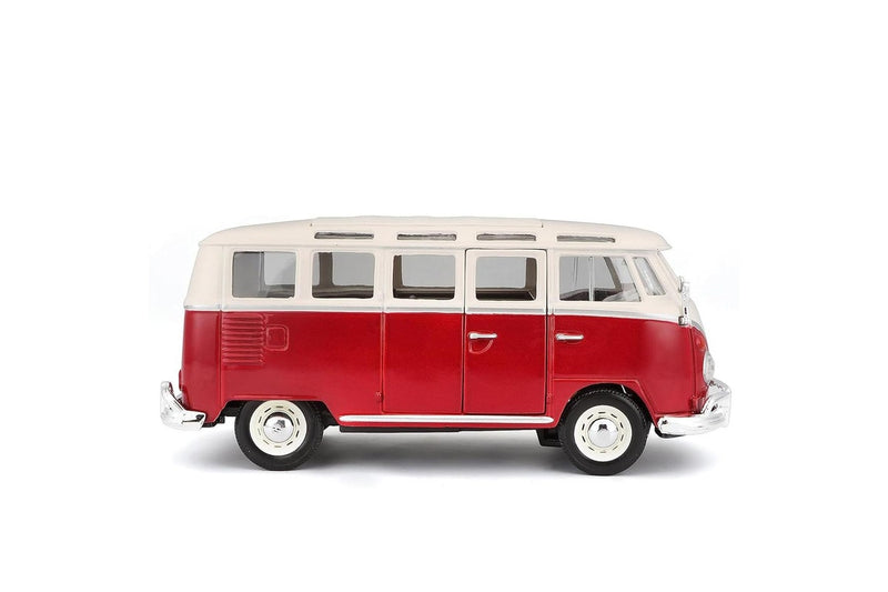 Maisto 1:24 1956 Volkswagen Van "Samba" Model Car Kids Childrens Toy Red 3y+