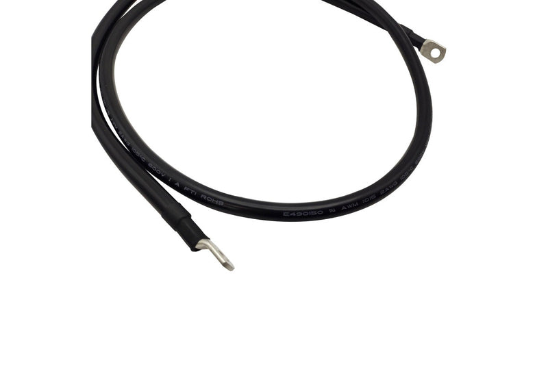 1.5m 2AWG Connector Cable Power Wire Black M8 Lug On Both Ends Superior Corrosion Resistance Inverter Car RV Marine