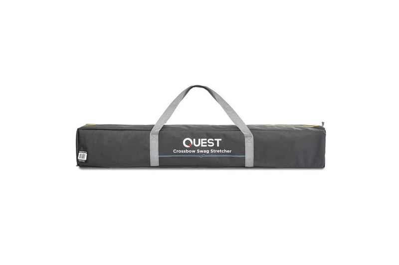 Quest Crossbow Swag 218cm Steel Stretcher Sleeping Cot Bed w Carry Bag Green