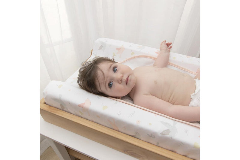 Living Textiles Baby Newborn Nursery Cotton Change Pad Cover & Liner Ava Birds