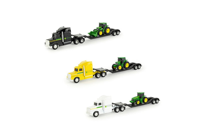 John Deere 1:64 Mini Die-Cast Farm Vehicle Hauler Semi Truck Kids Toys 3+ Assort