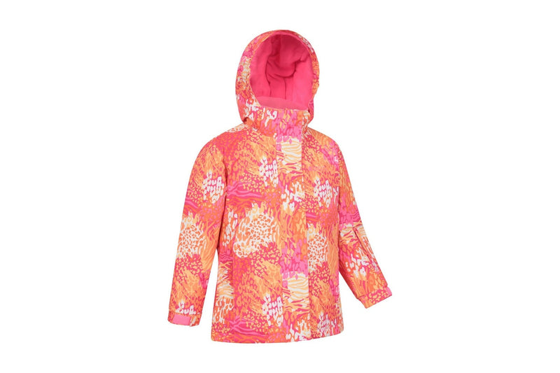 Mountain Warehouse Childrens/Kids Snowdrop Watercolour Ski Jacket (Bright Orange) (11-12 Years)