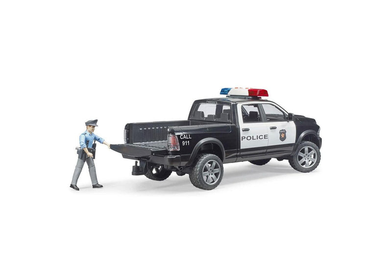 Bruder 1:16 RAM 38cm Police Truck Vehicle w Policeman Accessories Kids 4y+ Toy