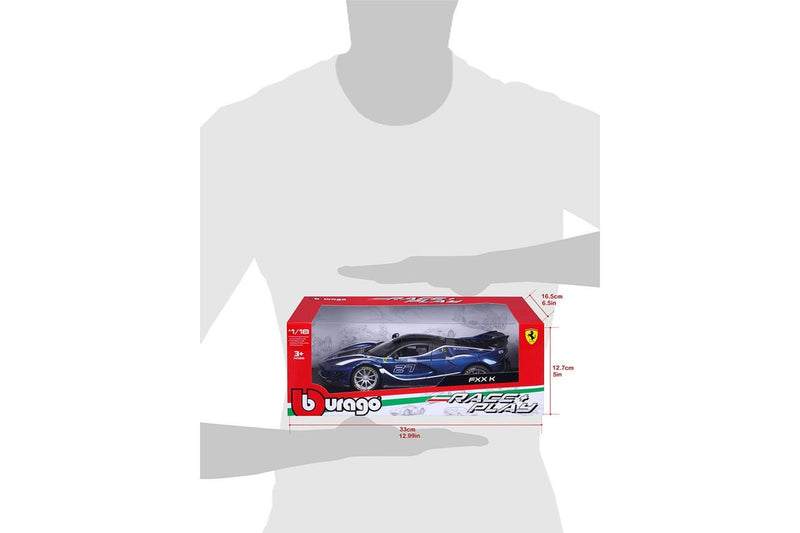 Maisto 1:18 R&P Ferrari FXX EVO No.70 Blue Model Car Kids Childrens Toy 3y+