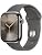 Apple Watch Series 10 [GPS + Cellular, 42mm] Natural Titanium Case with Stone Grey Sport Band - [M/L]