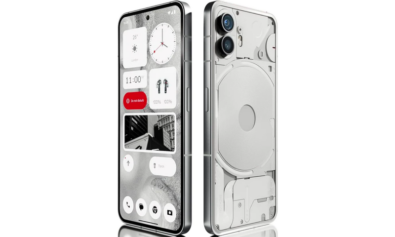 Nothing Phone (2) - 12 GB RAM + 256GB, Glyph Interface, Nothing OS 2.0, 50 MP Dual Camera, 6.7 LTPO AMOLED Display, 4700 mAh Battery, Water Resistant, 5G Unlocked Android Smartphone, White