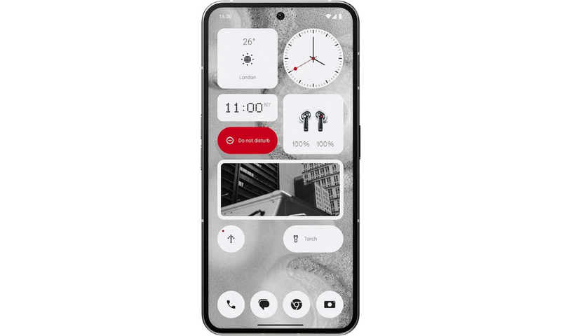 Nothing Phone (2) - 12 GB RAM + 256GB, Glyph Interface, Nothing OS 2.0, 50 MP Dual Camera, 6.7 LTPO AMOLED Display, 4700 mAh Battery, Water Resistant, 5G Unlocked Android Smartphone, White