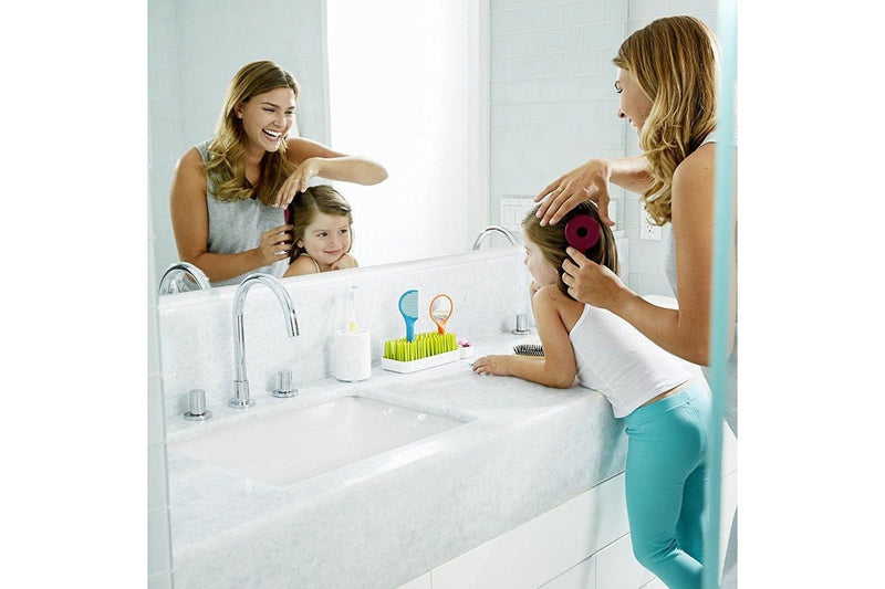 Boon Spiff Baby Toddler Grooming Kit w Brush Comb Mirror Caddy Holder Kids Set