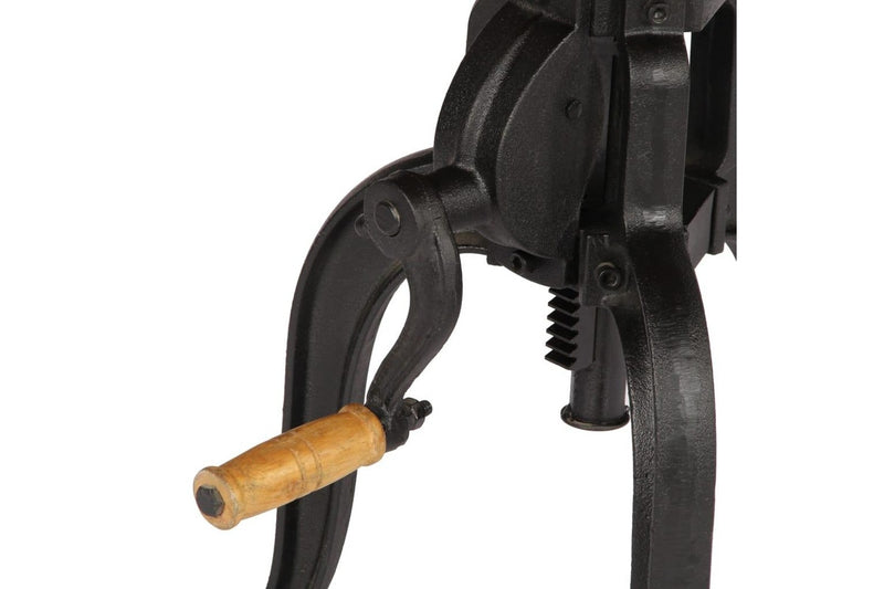 Side Table 45x(45-62) cm Solid Reclaimed Wood and Cast Iron vidaXL