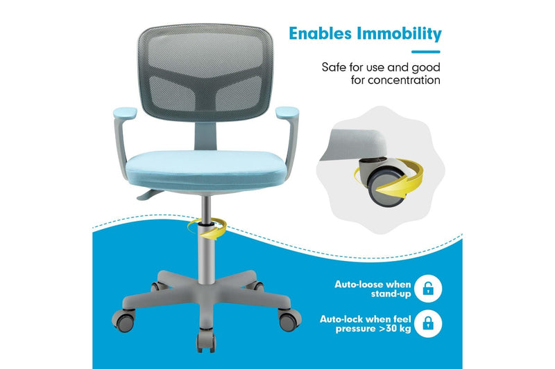 Giantex Desk Chair Home Office Mesh Task Chair,Blue