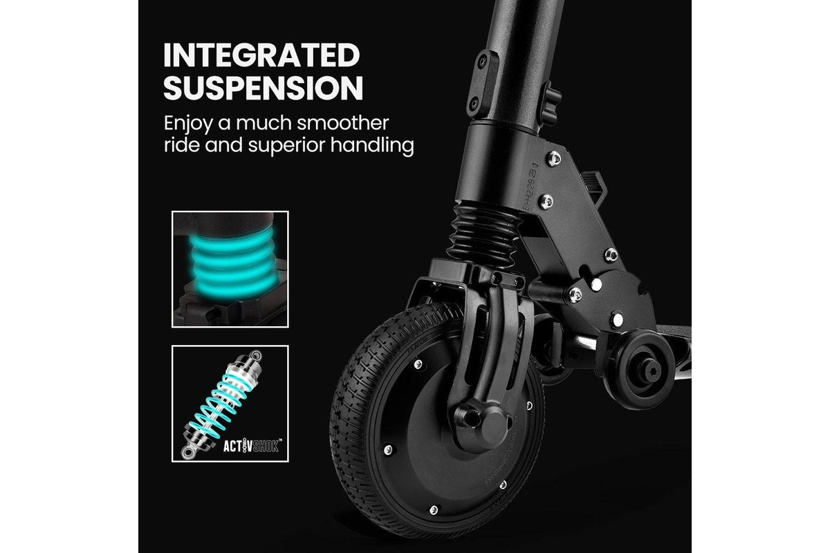 ALPHA Peak 300W 10Ah Electric Scooter, AU Compliant, Suspension, for Adults or Teens, Black