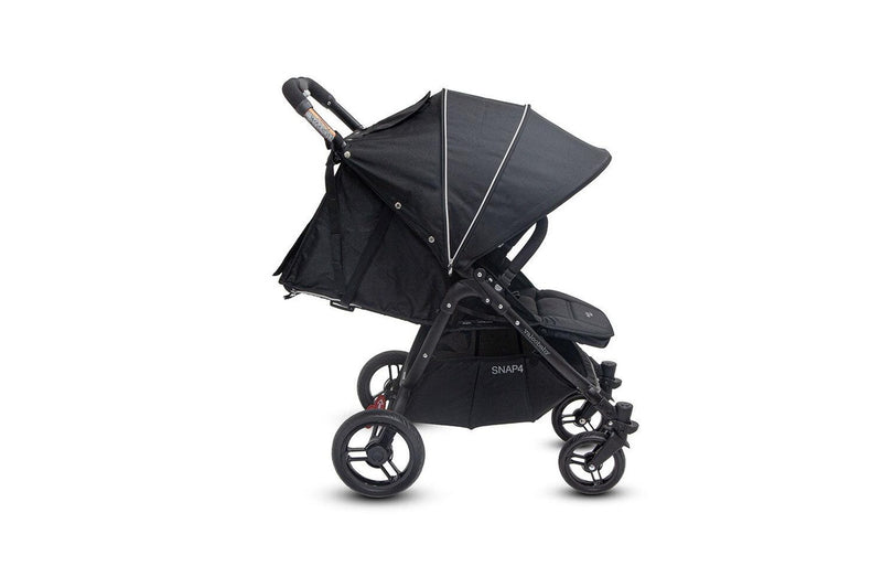 Valco Baby Snap 4 Black Pram Stroller Foldable Recline for Baby Infant Toddler