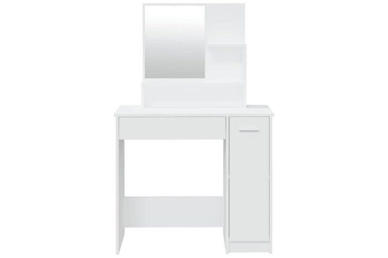 Dressing Table With Mirror White 86.5X35x136 Cm Kids Dressing Tables