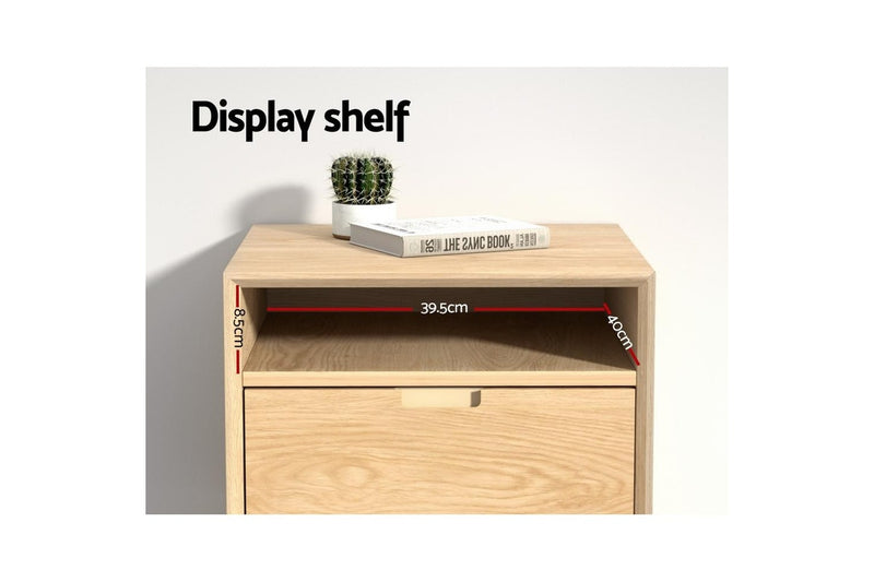 Artiss Bedside Table Side End Table Shelf Drawers Nightstand Bedroom Storage