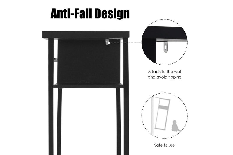 Giantex Console Table Hallway Table Entry Tables Sideboard Display Organiser Black