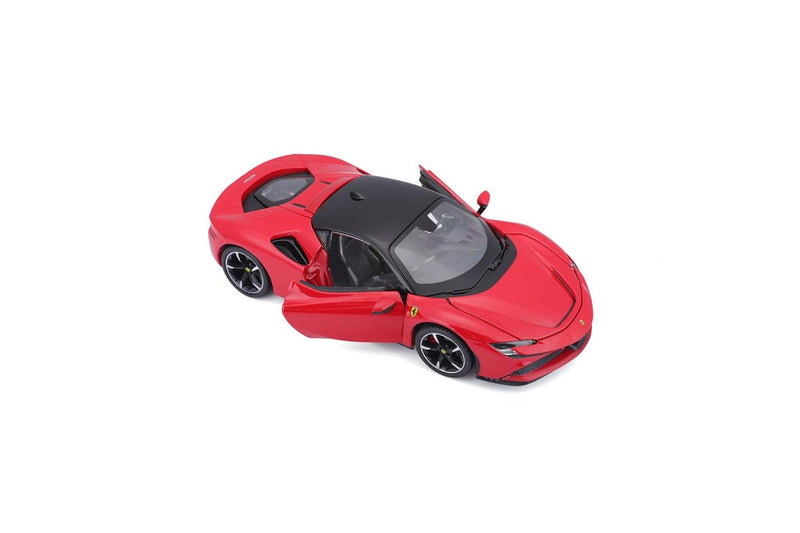Maisto Race & Play 1:24 Ferrari SF 90 Stradale Hybrid Model Car Kids Toy 3y+