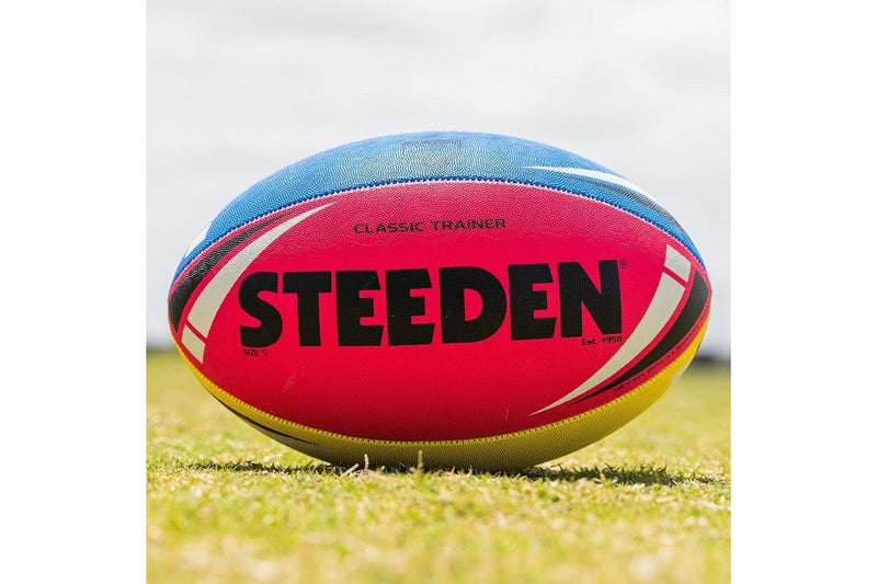 Steeden Classic Trainer Rugby League Ball - Multi - 6 inch