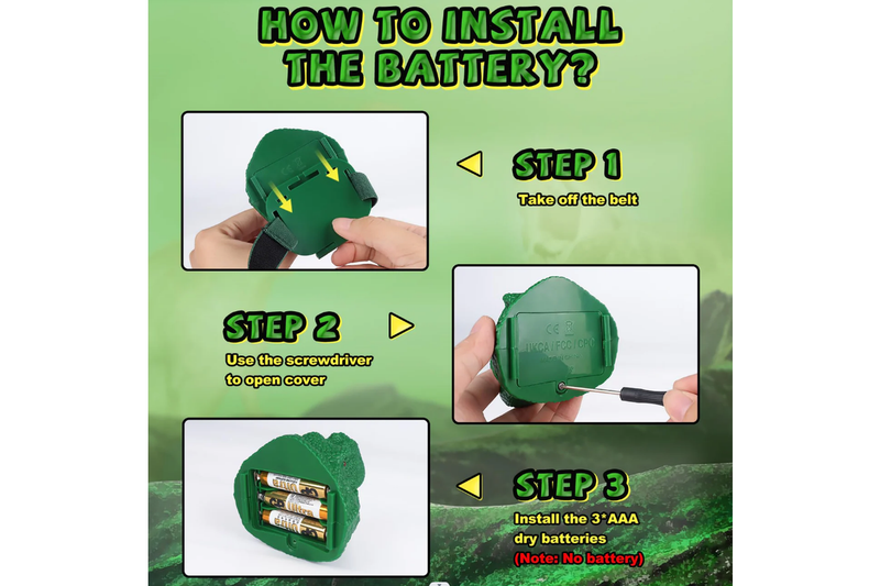 Costcom Dinosaur Headlamp for Kids with Adjustable Headband Camping Essentials