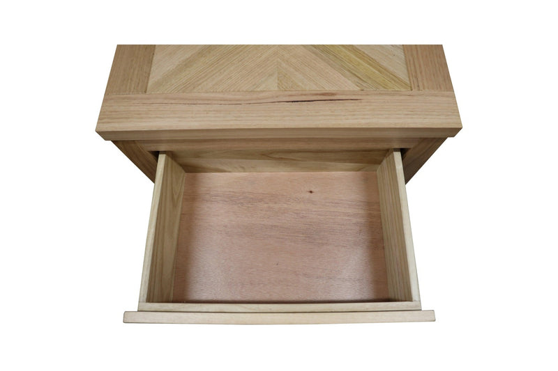 Rosemallow Bedside Table 2 Drawers Storage Cabinet Nightstand End Tables Timber Bedside Tables