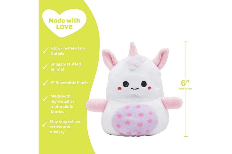 Adora: Snuggle & Glow Reversable Pal - Unicorn (15cm)