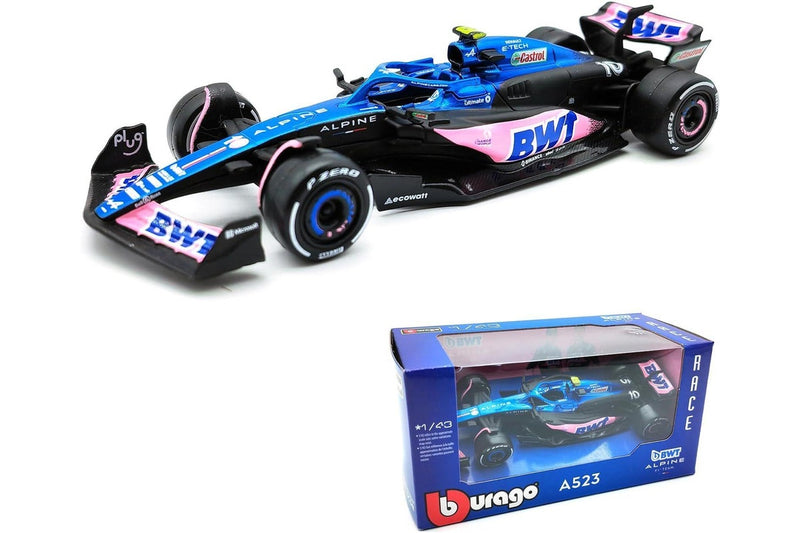 Bburago: 1:43 Diecast Vehicle - Alpine F1 (2023 #10 Pierre Gasly)