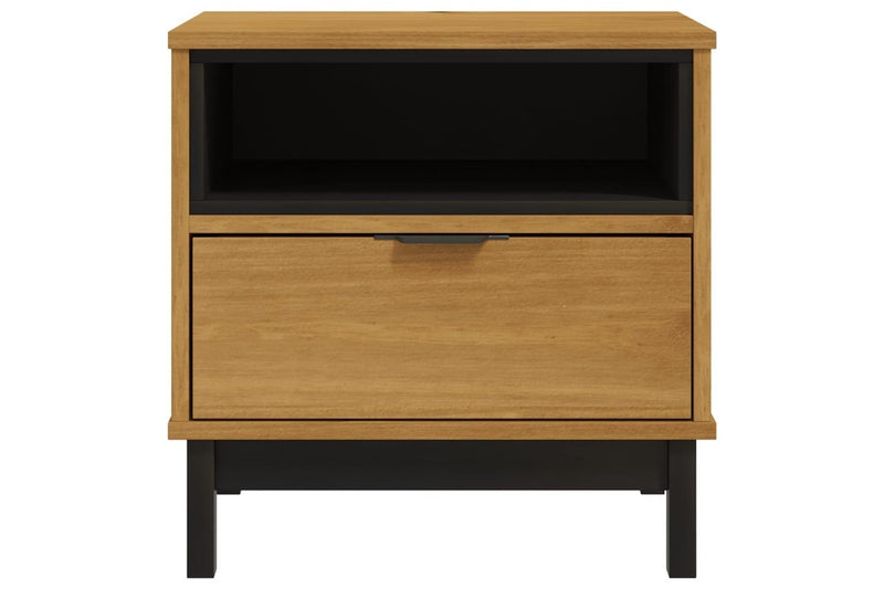 Side Table FLAM 50x50x50 cm Solid Wood Pine vidaXL