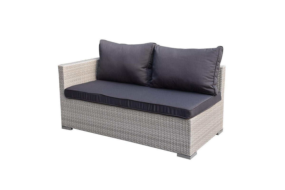 4pc Lounge Set Outdoor Sofa Furniture Rattan Wicker Corner w Table Garden Patio