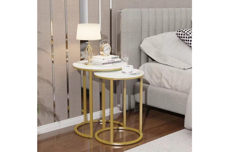 Deva Gold Nested Side Table Set