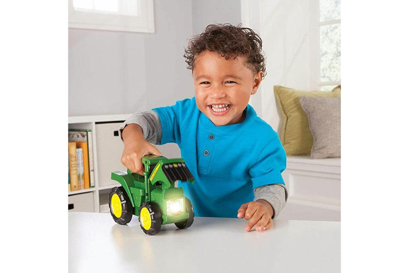 John Deere Tractor Truck Torch Flashlight Kids Vehicle Toy w Light Sounds 18m+