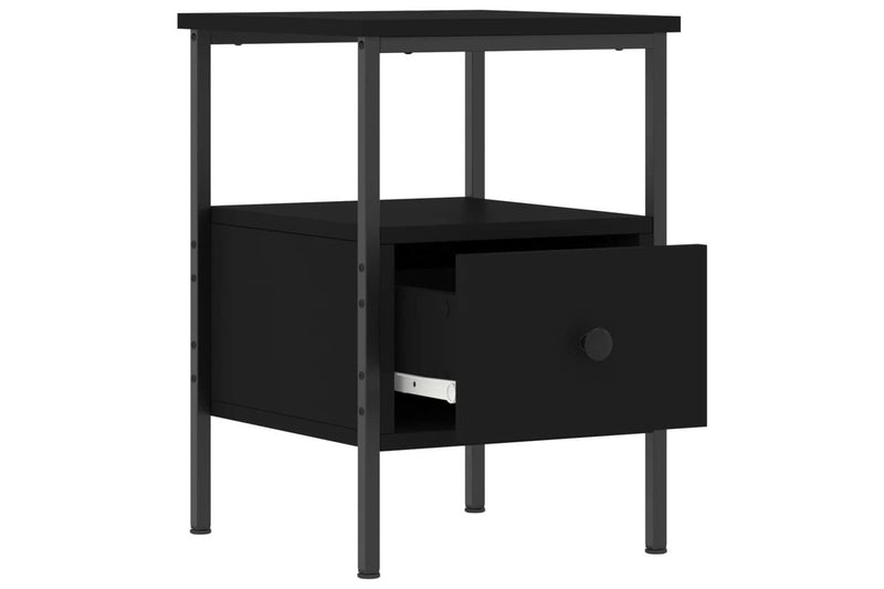 Bedside Cabinet Black 34x36x50 cm Engineered Wood vidaXL