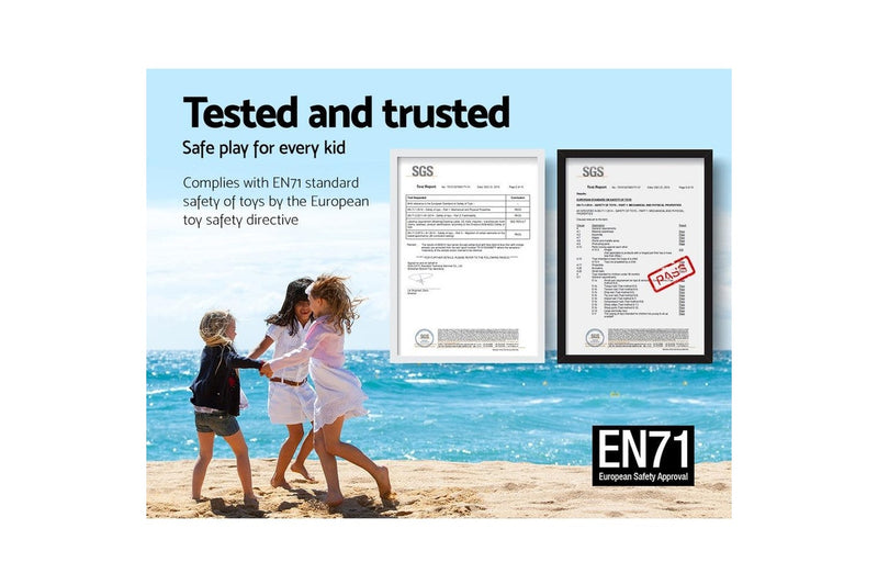 Keezi Kids Table Plastic Square Activity Study Desk 60X60CM