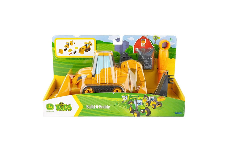 John Deere Kids Children Build-A-Buddy Vehicle Building Toy Backhoe Loader 3y+
