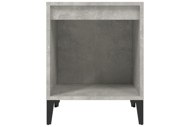 Bedside Cabinet Concrete Grey 40x35x50 cm vidaXL