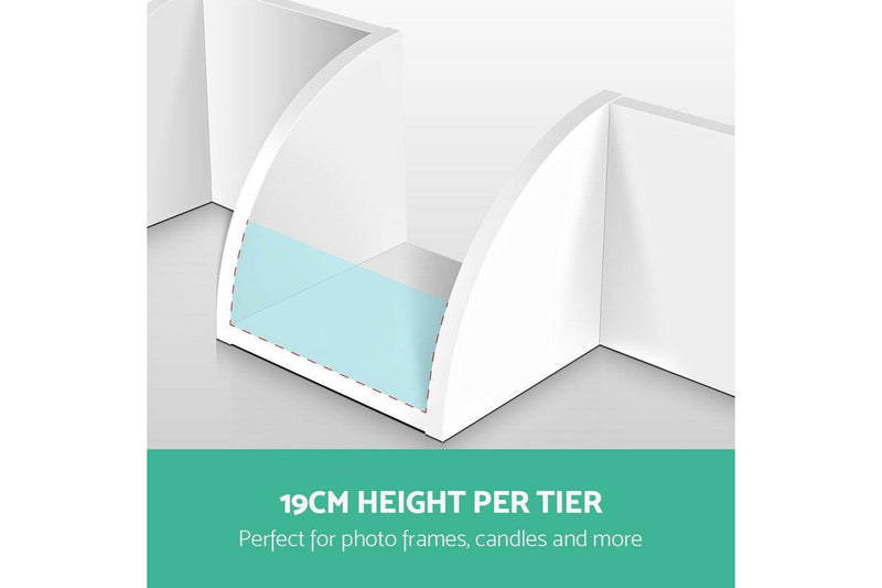 Artiss Wall Shelf Corner Floating 5-Tier White