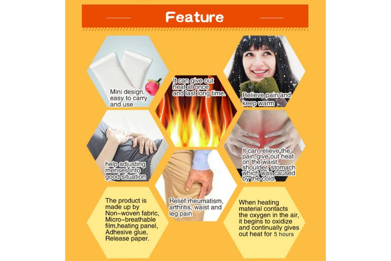 Costcom 20 Pairs Warmers Hand Warmers Heat Pack Socks Heater Snow Ski