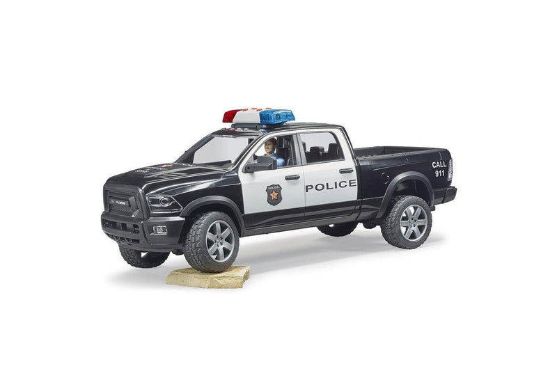 Bruder 1:16 RAM 38cm Police Truck Vehicle w Policeman Accessories Kids 4y+ Toy