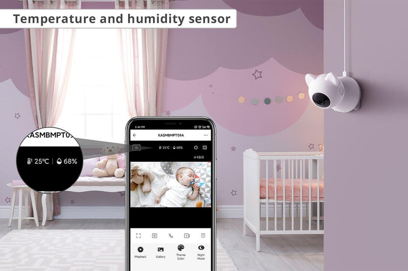 Kogan SmarterHome(TM) Pan & Tilt Smart Baby Monitor Security Camera