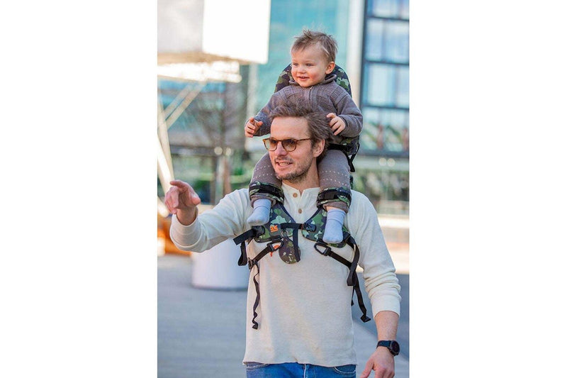Minimeis 30x30cm Compact Foldable Shoulder Carrier For 6m-5y Baby Kids Camo