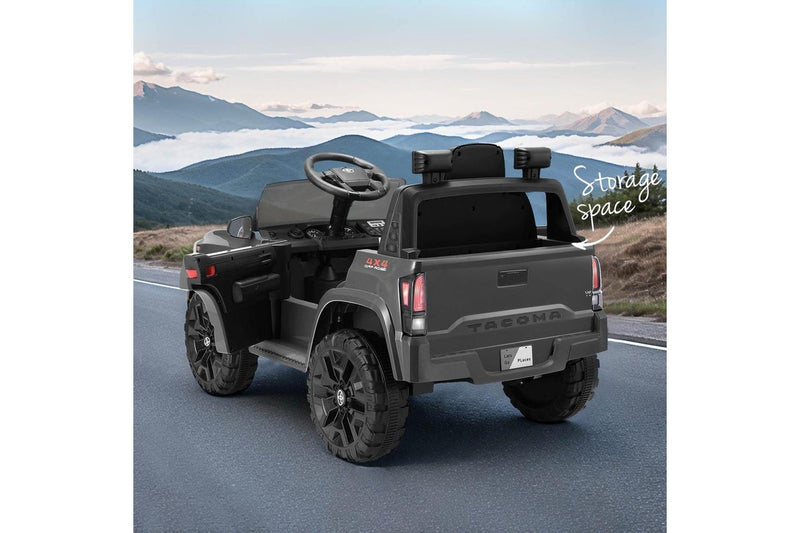 Kids Electric Ride On Car Toyota Tacoma Off Road Jeep Toy Cars Remote 12V Grey