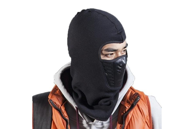 Thermal Fleece Balaclava Windproof Breathable Ski Face Mask Hood Warm Weather - Royal Blue