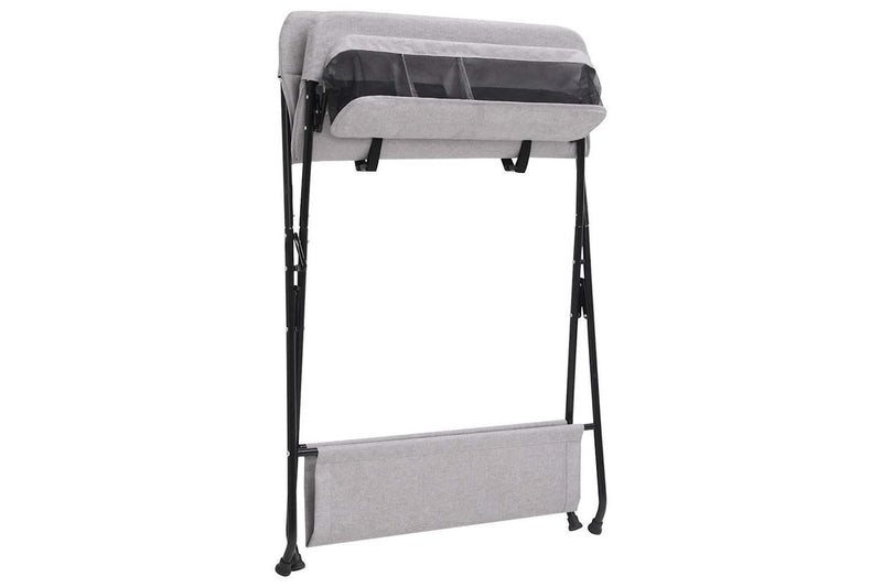 Changing Table Light Grey Iron vidaXL