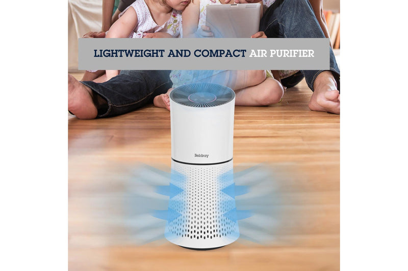 Beldray 31.5x28x18cm Total Air Purifier w Night Light Lightweight Compact