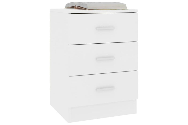 Bedside Cabinets 2 Pcs White 38X35x56 Cm Engineered Wood Bedside Tables