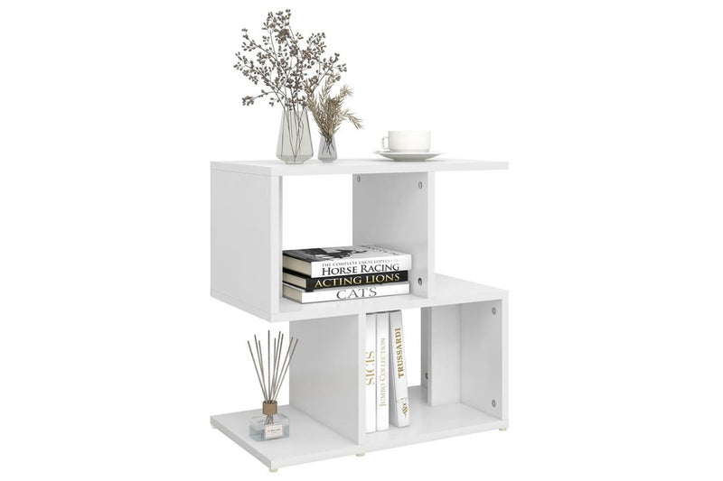 Bedside Cabinet White 50X30x51.5 Cm Engineered Wood Bedside Tables