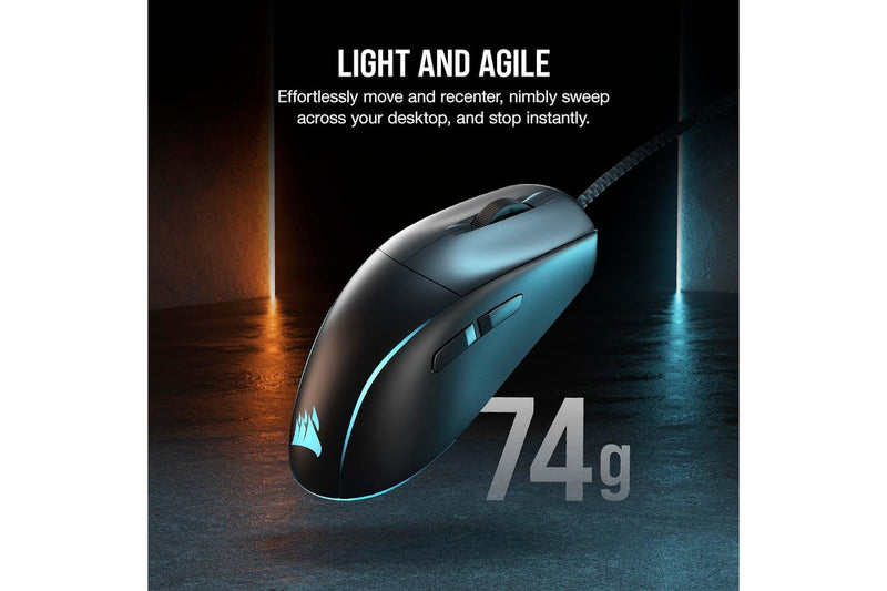 Corsair M75 Wired RGB Lightweight Gaming Mouse (Black)