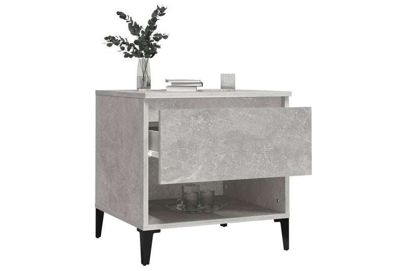 Side Table Concrete Grey 50x46x50 cm Engineered Wood vidaXL