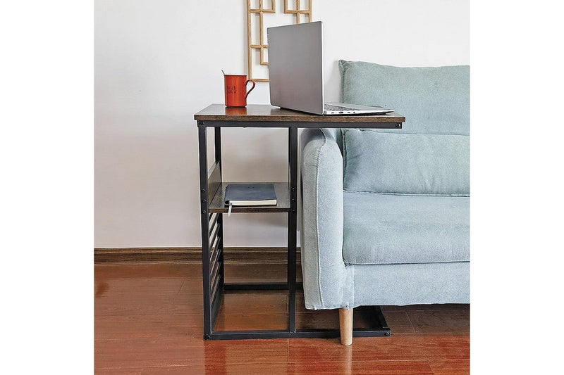 Sofa Side End Table Wooden Shelf Couch Living Nightstand Bedside Tables