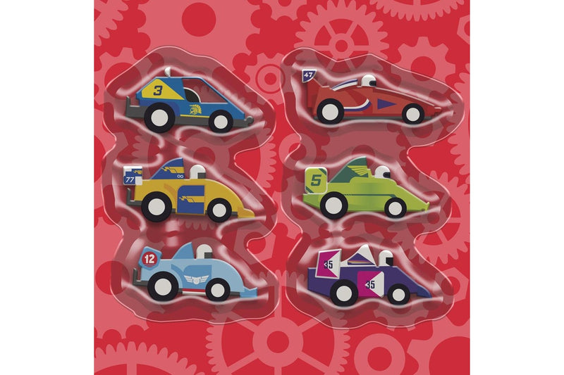 28pc WonderFull Pull-Back & Go Kit Racing Cars Floor Puzzle Book Kids Play Toy